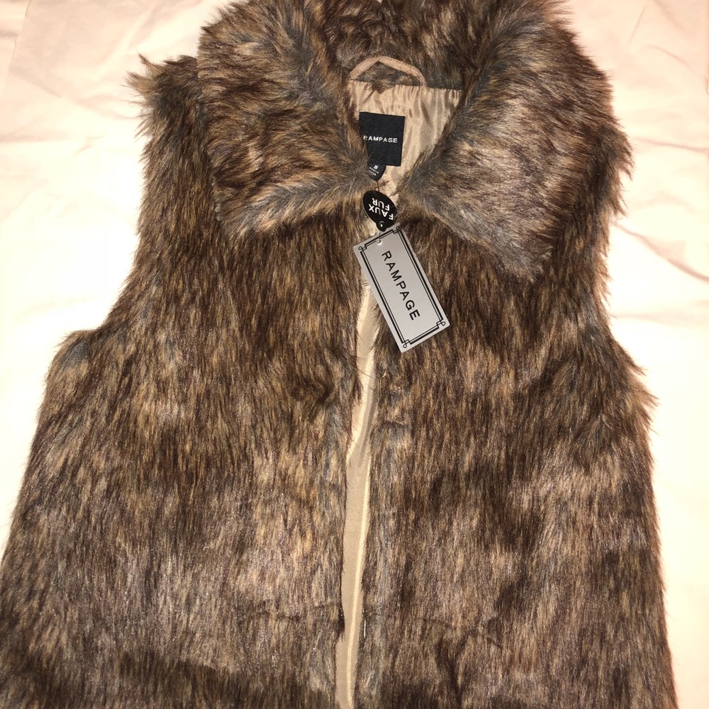 Fur Vest Size Small